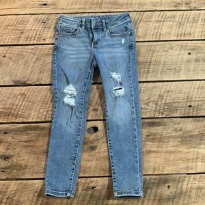 Girls size 8 Art Class destructed skinny jeans